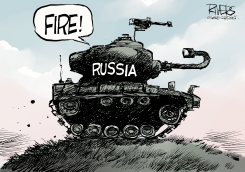 RUSSIAN TANK MISFIRE by Rivers