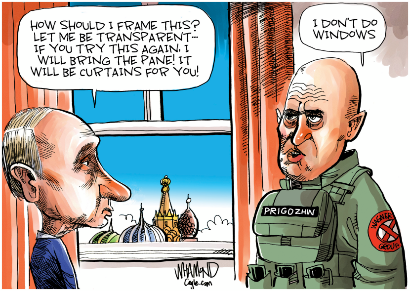 Putin's Window Pane