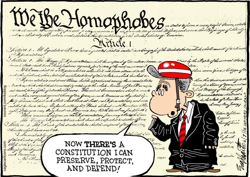  WE THE HOMOPHOBES by Bob Englehart