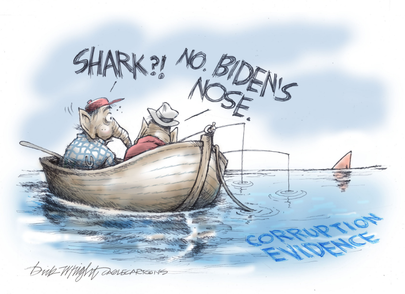 Biden's Nose Above Water