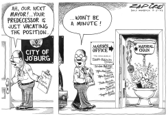 OUR NEXT MAYOR by Zapiro