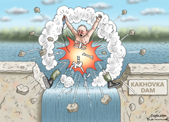 KAKHOVKA DAM by Marian Kamensky