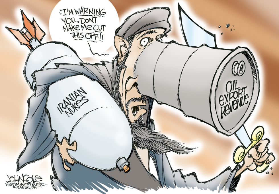 Iran oil cutoff -- color