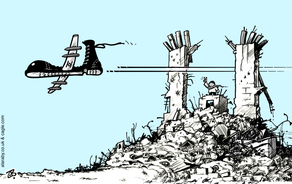Drone attacks on refugees camp