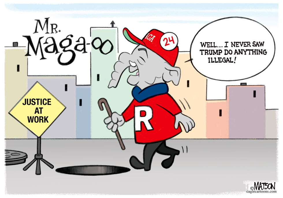 Mr Maga-oo Republican Does Not See Trump Crimes
