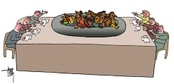 REFUGEE DISCUSSION by Arend van Dam