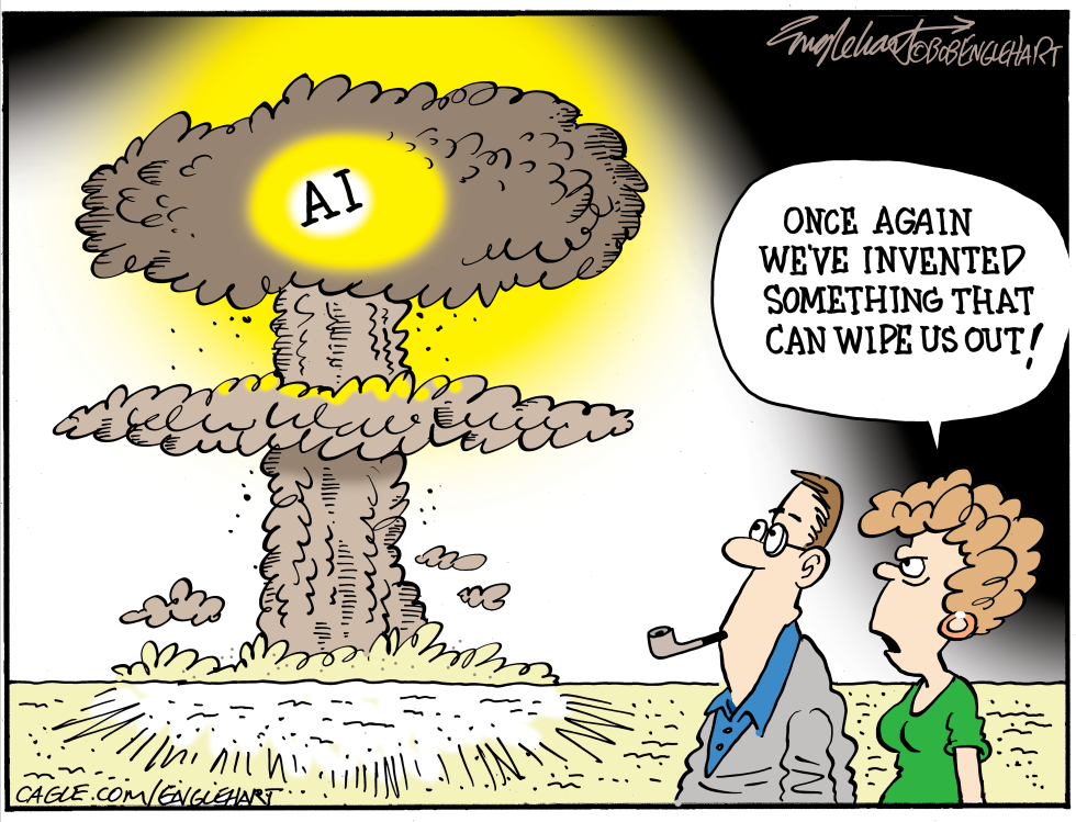  NEWEST EXISTENTIAL THREAT by Bob Englehart