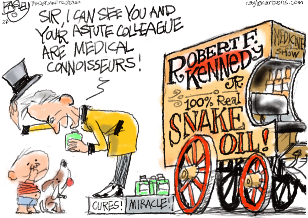 RFK Jr. Pitches Snake Oil Cures From Medicine Wagon