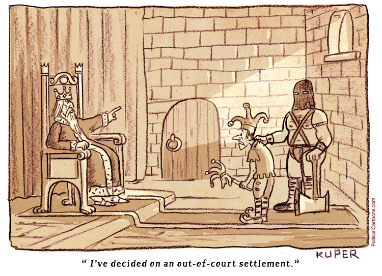 OUT OF COURT SETTLEMENT by Peter Kuper