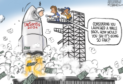 DESANTIS UP IN THE AIR by Jeff Koterba