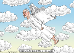 RIP MILAN KUNDERA by Marian Kamensky
