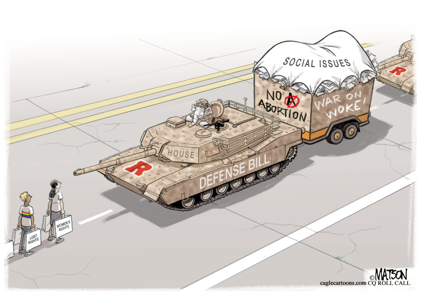 House Defense Bill Loaded Up With Social Issues