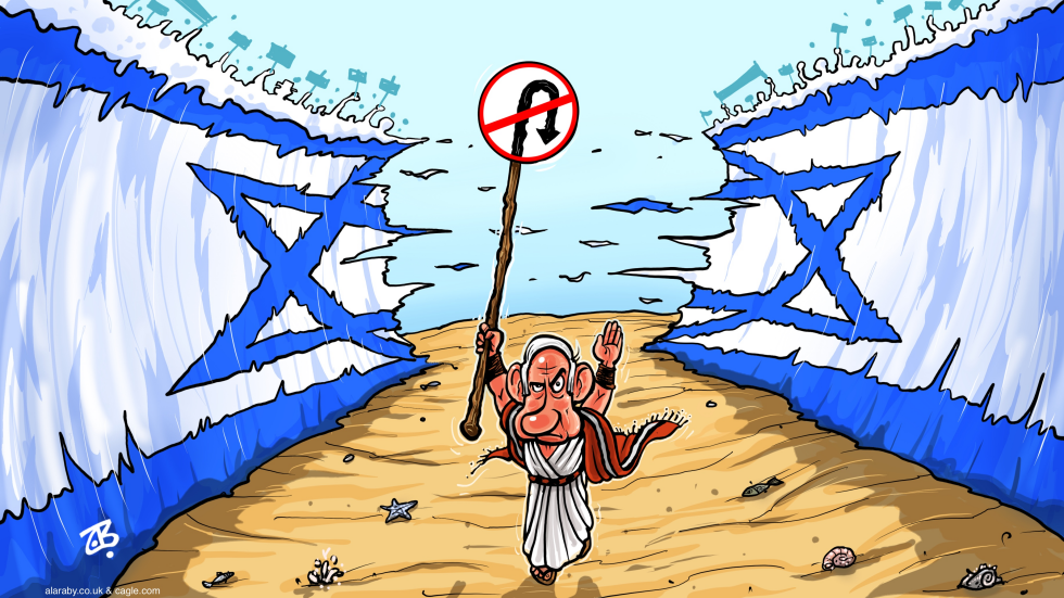 Divided Israel .. Bibi’s Exodus !