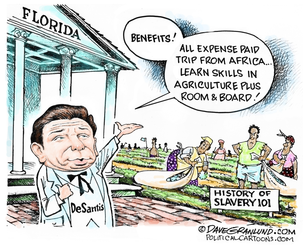 DeSantis Teaches History of Slavery 101: All Benefits, No Horror
