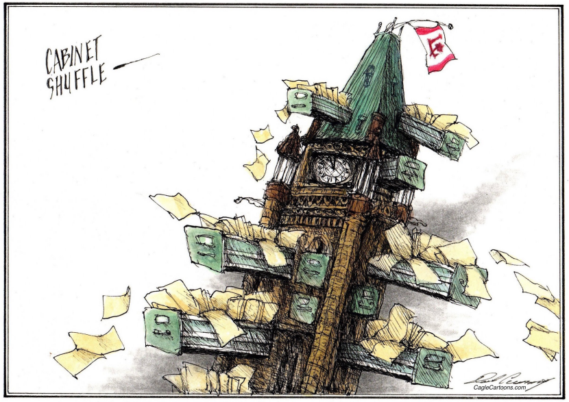 Canadian Liberal Party shuffles their cabinet