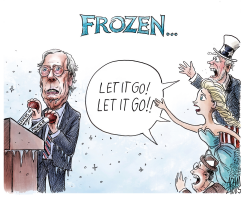 LEVERS OF POWER by Adam Zyglis