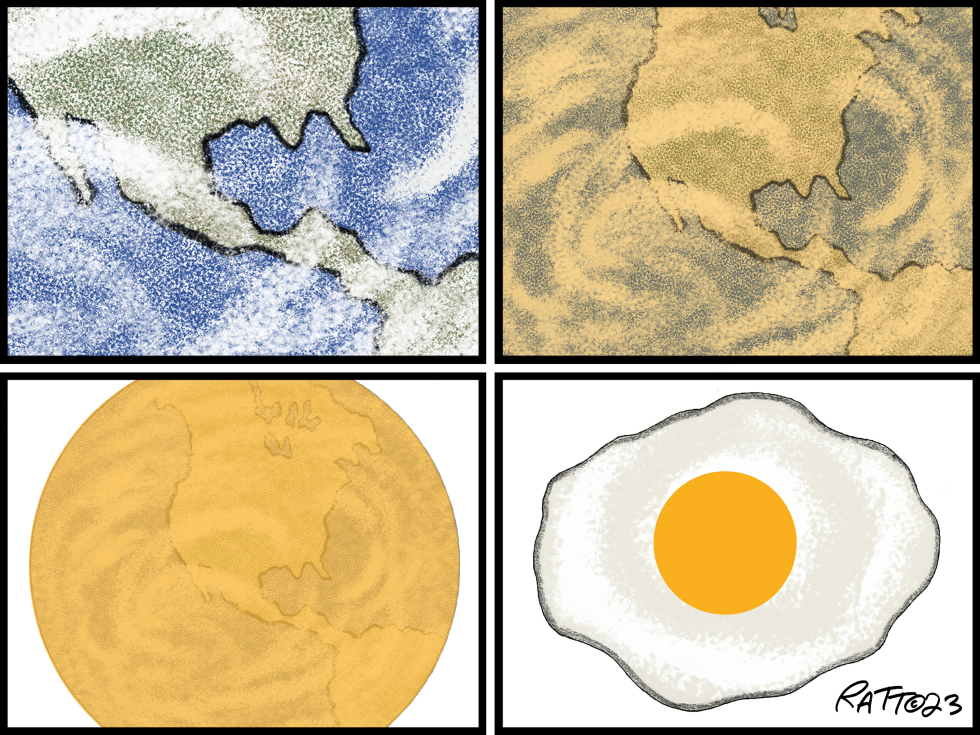 Earth, sunny side up