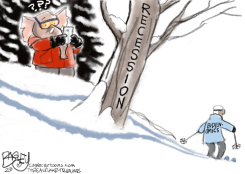 BIDEN SKI by Pat Bagley