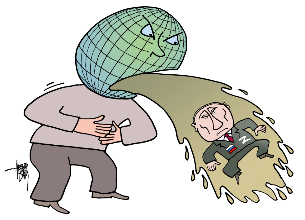 world sick of Putin