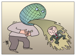 WORLD SICK OF PUTIN by Arend van Dam
