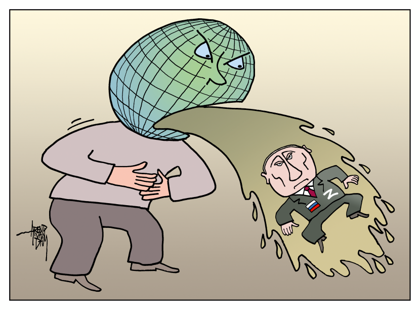 world sick of Putin