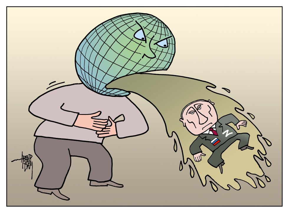 world sick of Putin