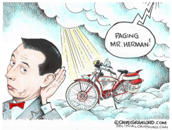 PEE-WEE HERMAN 1952-2023 by Dave Granlund