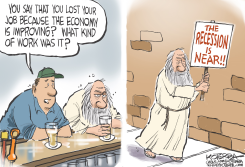 ECONOMY IMPROVING by Jeff Koterba