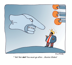 TRUMP'S INDICTMENTS MOUNT by Peter Kuper