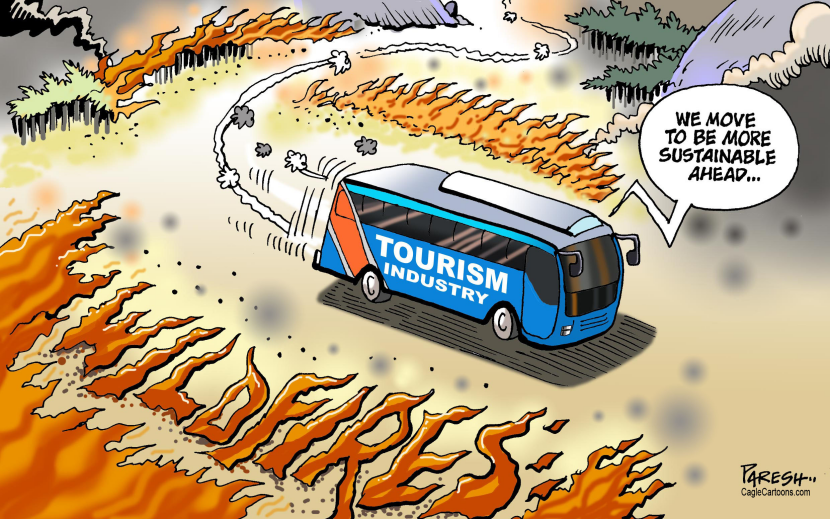 Wildfires and tourism
