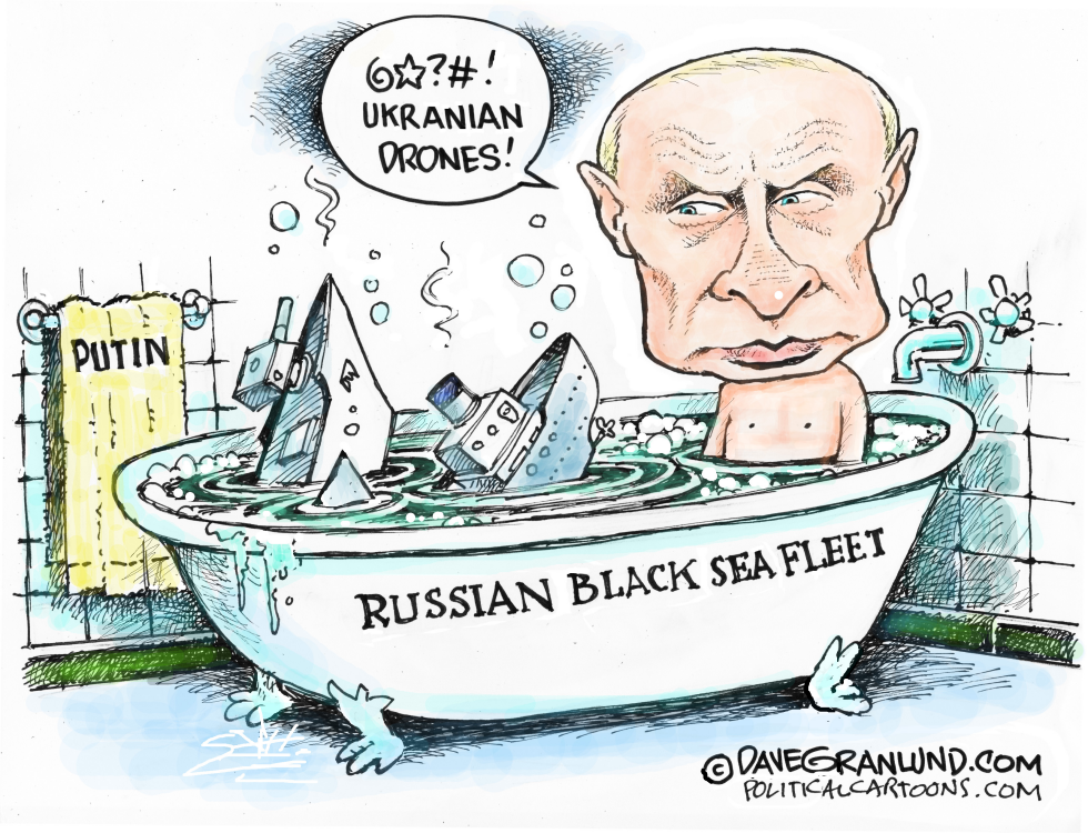 Russian ships hit
