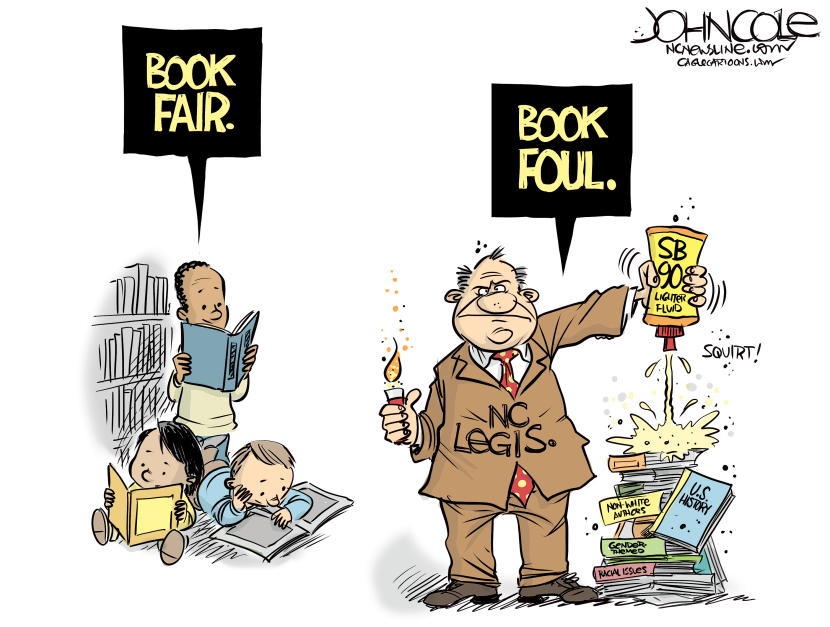 NORTH CAROLINA SB 90 and school book fairs