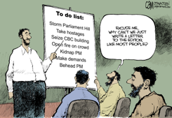 CANADA TO DO LIST  by Cam Cardow