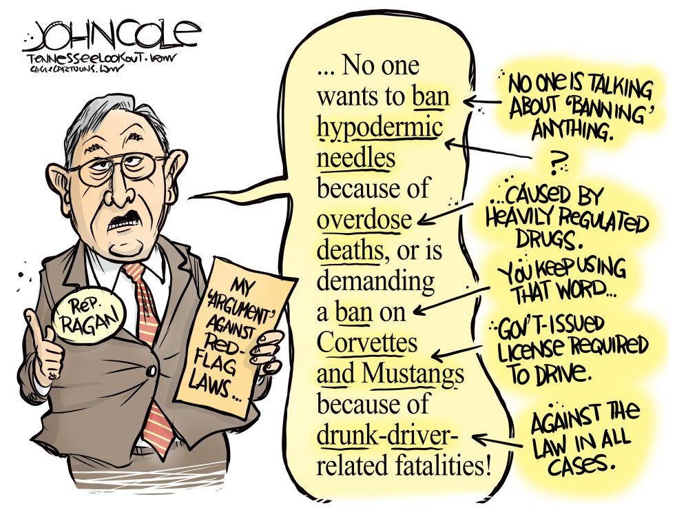 TENNESSEE John Ragan's anti-red flag 'argument'