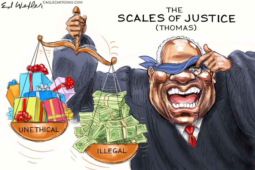Clarence Thomas Scales of Justice