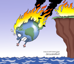 BURNING PLANET by Arcadio Esquivel