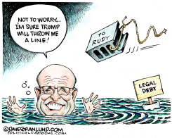 RUDY LEGAL DEBT by Dave Granlund