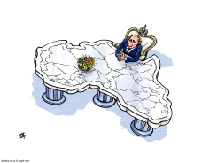 PUTIN’S BIG TABLE by Emad Hajjaj