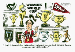 WOMEN'S WORLD CUP KISS by Jimmy Margulies