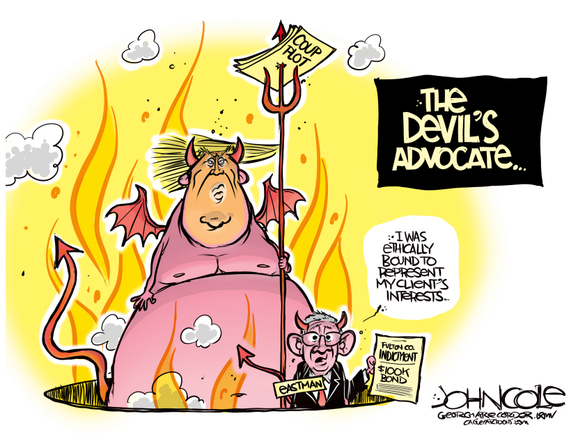 Trump and Eastman indictments