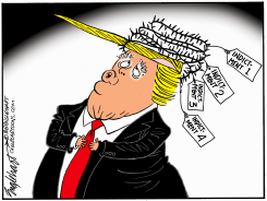 TRUMP THE MARTYR  by Bob Englehart