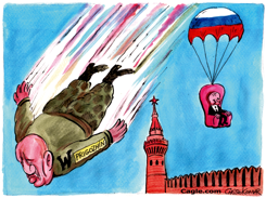 PRIGOZHIN AND PUTIN by Christo Komarnitski
