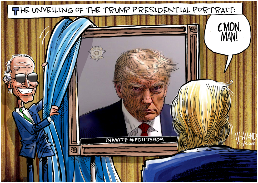 TRUMP PRESIDENTIAL PORTRAIT UPDATED by Dave Whamond