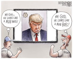 TRUMP MUG SHOT by Adam Zyglis