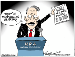 ANOTHER AR-15 MURDER by Bob Englehart