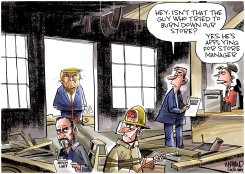 APPLYING HIMSELF by Dave Whamond
