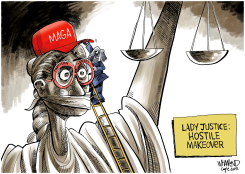 JUSTICE MAKEOVER by Dave Whamond