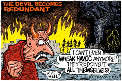 DEVIL BECOMES REDUNDANT by Monte Wolverton
