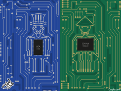 CHIP WAR  by Osama Hajjaj
