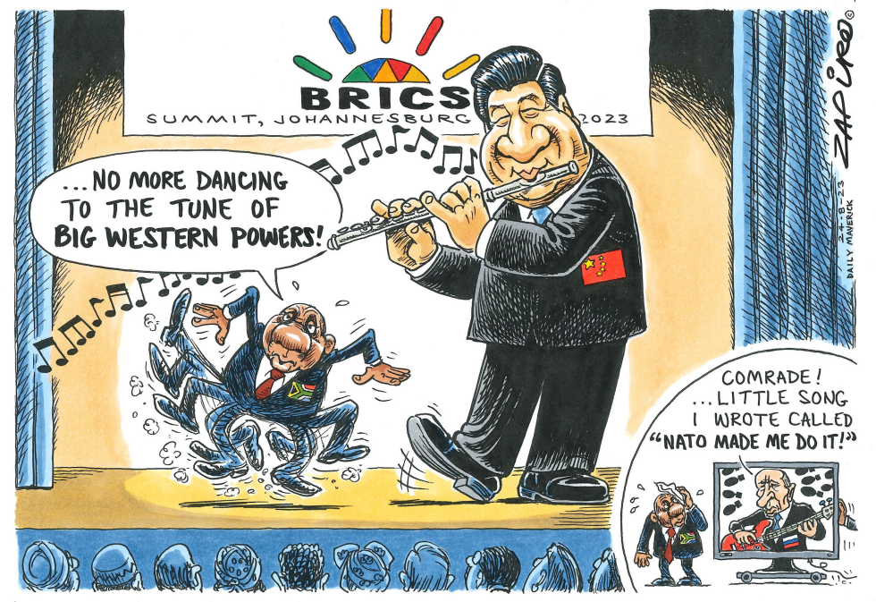 BIG WESTERN POWERS by Zapiro